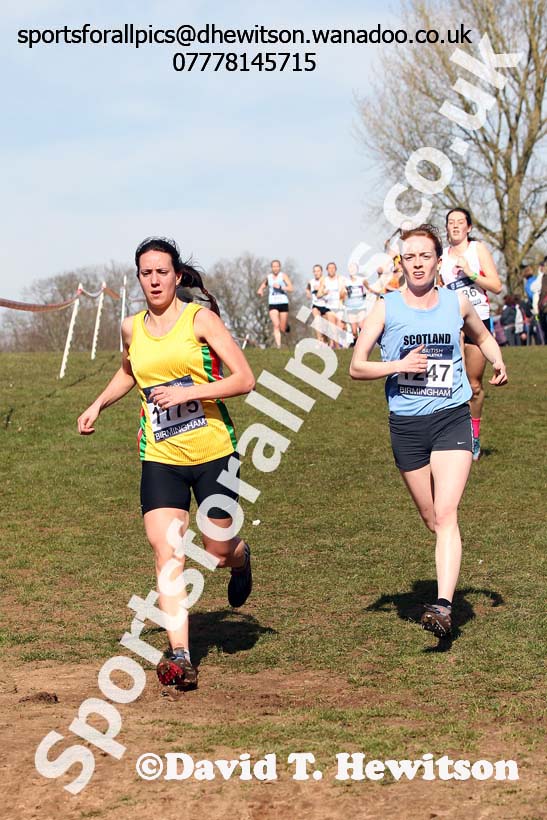Senior Womens Inter Counties Cross Country,  Cofton Park, Birmingham. Photo: David T. Hewitson/Sports for All Pics